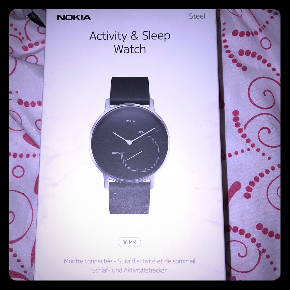 Nokia Black Steel Activity & Sleep Watch 36 MM